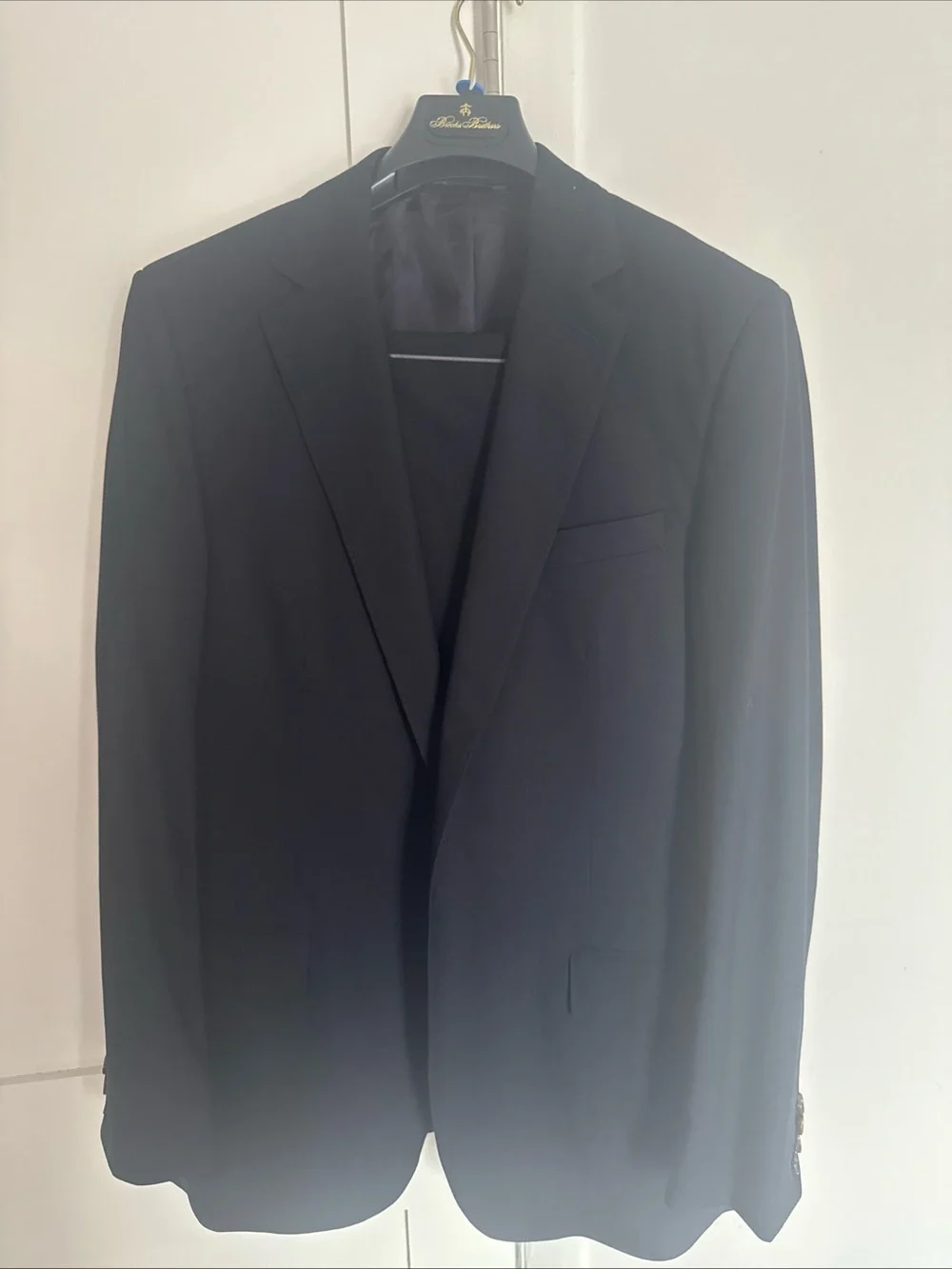 Brooks Brothers Men's Brookscool Suit and Pants Navy 42L 36/32